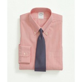 Stretch Supima Cotton Non-Iron Pinpoint Oxford Button-Down Collar, Candy Stripe Dress Shirt