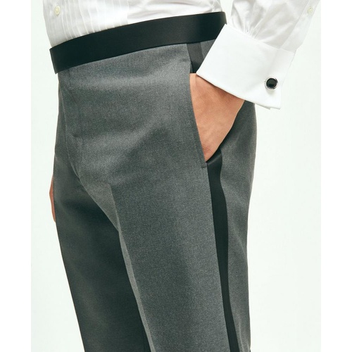 브룩스브라더스 Classic Fit Wool Hopsack Tuxedo Pants