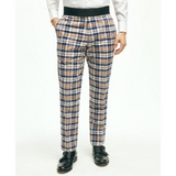 Regent Fit Cotton Madras Tuxedo Pants