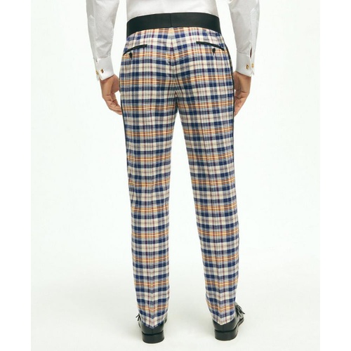 브룩스브라더스 Regent Fit Cotton Madras Tuxedo Pants