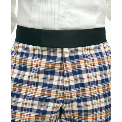 브룩스브라더스 Regent Fit Cotton Madras Tuxedo Pants