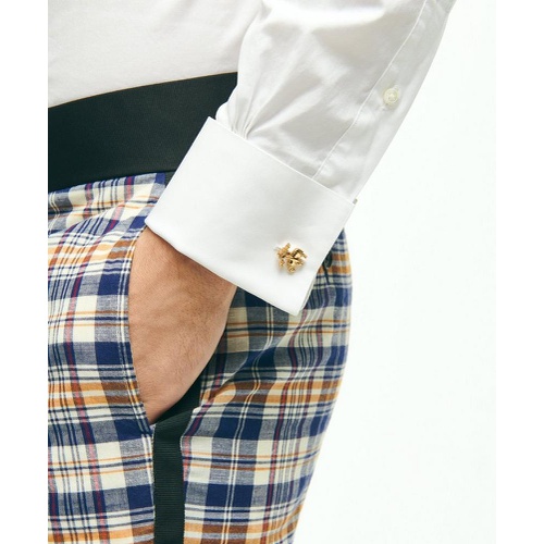 브룩스브라더스 Regent Fit Cotton Madras Tuxedo Pants