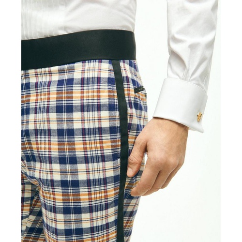 브룩스브라더스 Regent Fit Cotton Madras Tuxedo Pants