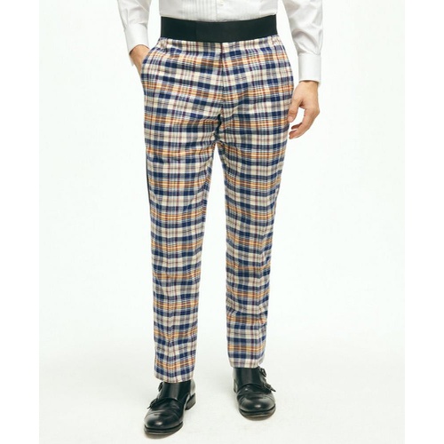 브룩스브라더스 Regent Fit Cotton Madras Tuxedo Pants