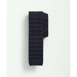 Silk Knit Thin Striped Tie