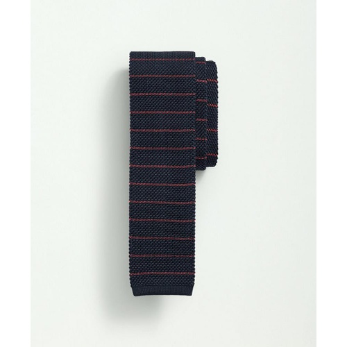 브룩스브라더스 Silk Knit Thin Striped Tie