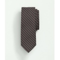 Wool Silk Mini Framed Striped Tie