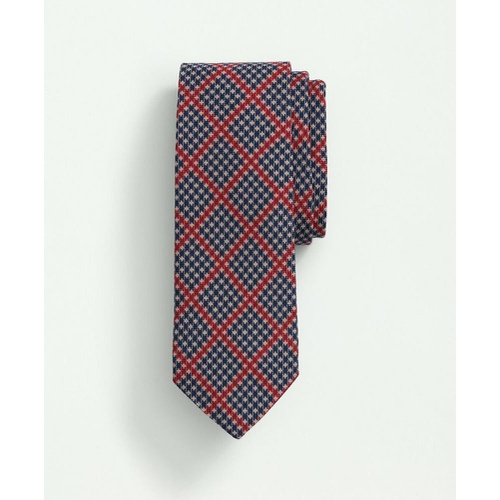 브룩스브라더스 Wool Houndstooth Plaid Tie