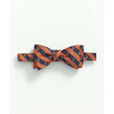 Silk Anchor Striped Bow Tie