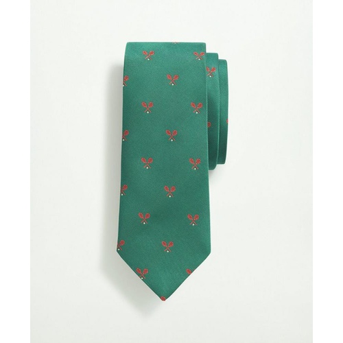 브룩스브라더스 Silk Tennis Racquet Pattern Tie