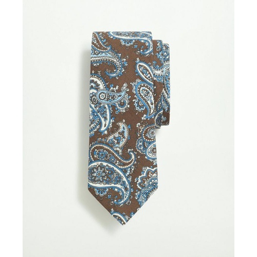 브룩스브라더스 Linen Jacquard Paisley Pattern Tie