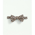 Linen Jacquard Geo Pattern Bow Tie