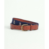 Smathers & Branson Nautical Needlepoint Belt