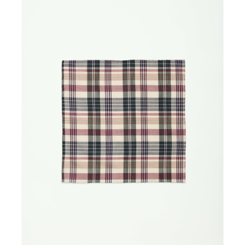 브룩스브라더스 Madras Cotton Pocket Square