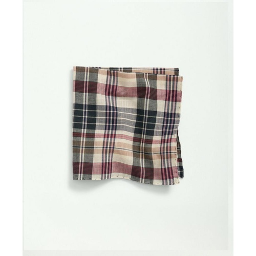 브룩스브라더스 Madras Cotton Pocket Square