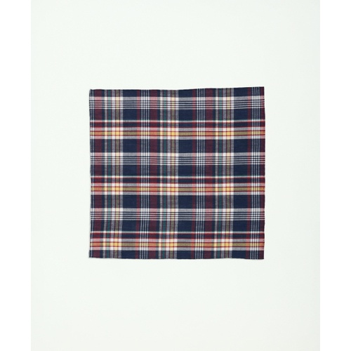 브룩스브라더스 Madras Cotton Pocket Square