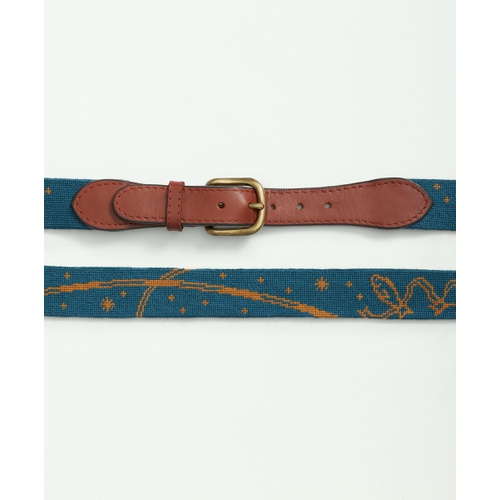 브룩스브라더스 Smathers & Branson Needlepoint Constellation Belt