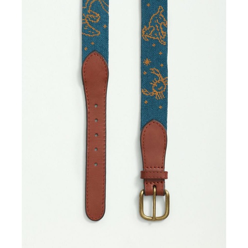 브룩스브라더스 Smathers & Branson Needlepoint Constellation Belt