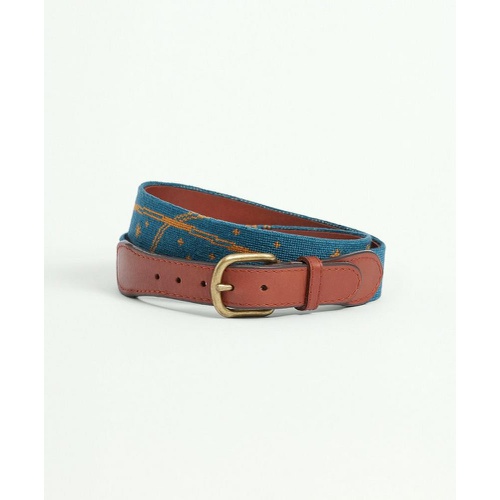 브룩스브라더스 Smathers & Branson Needlepoint Constellation Belt