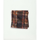 Madras-Paisley Cotton Pocket Square