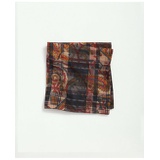 Madras-Paisley Cotton Pocket Square