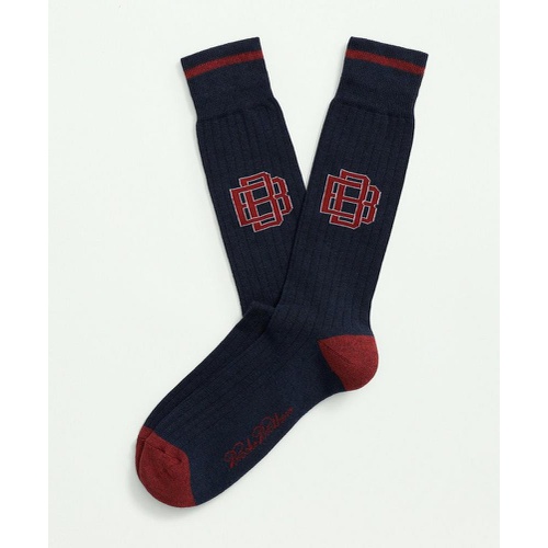 브룩스브라더스 Cotton Blend Varsity Socks