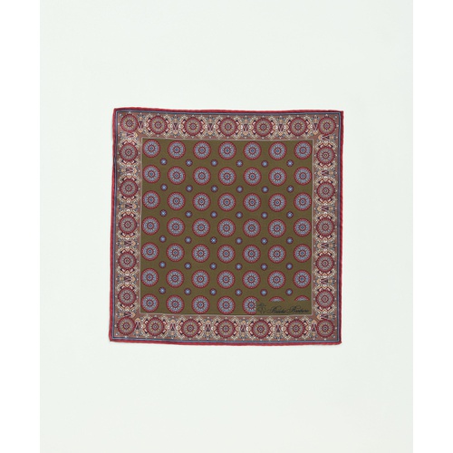 브룩스브라더스 Silk Medallion Pocket Square