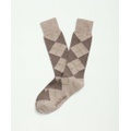 Cotton Blend Argyle Socks