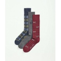 Cotton Blend Novelty 3-Pack Socks