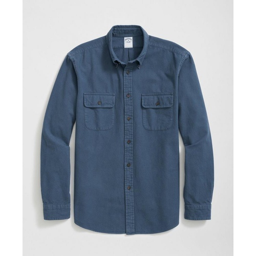 브룩스브라더스 Brushed Cotton Sport Shirt in Flannel