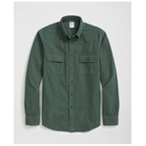 Brushed Cotton Sport Shirt in Flannel