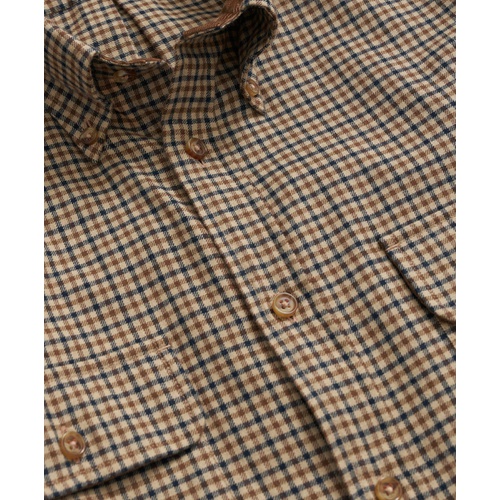 브룩스브라더스 Cotton-Cashmere Sport Shirt in Checked Flannel