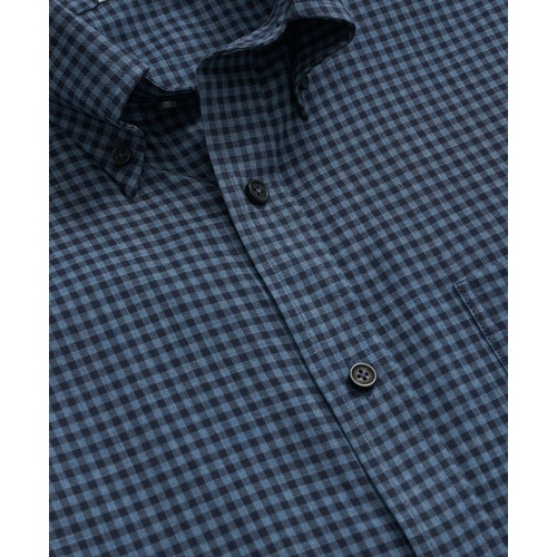 브룩스브라더스 Luxe Cotton Twill Polo Button Down Collar, Gingham Shirt