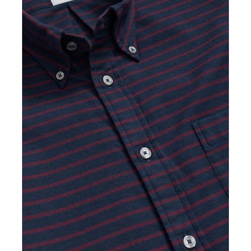 브룩스브라더스 Portuguese Flannel Polo Button Down Collar, Striped Shirt