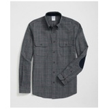 Cotton-Cashmere Sport Shirt in Checked Flannel