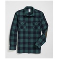 Cotton Shirt Jacket in Plaid Portuguese Flannel