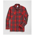 Cotton Shirt Jacket in Plaid Portuguese Flannel