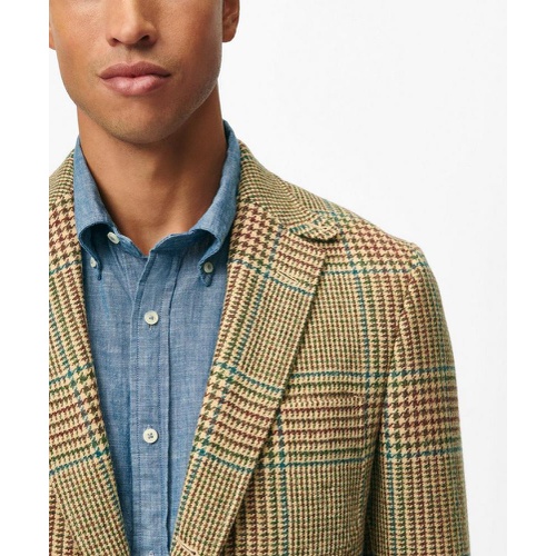 브룩스브라더스 Classic Fit Wool 1818 Sport Coat in Glen Plaid