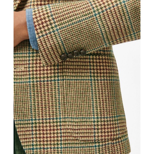 브룩스브라더스 Classic Fit Wool 1818 Sport Coat in Glen Plaid