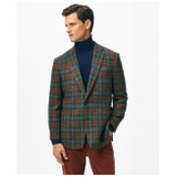 Classic Fit Sport Coat in Plaid Shetland Wool Tweed