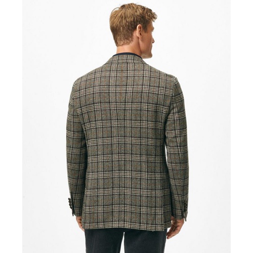 브룩스브라더스 Classic Fit Wool 1818 Sport Coat in Plaid Tweed