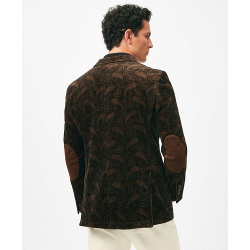 브룩스브라더스 Slim Fit Sport Coat in Paisley Cotton Blend Corduroy