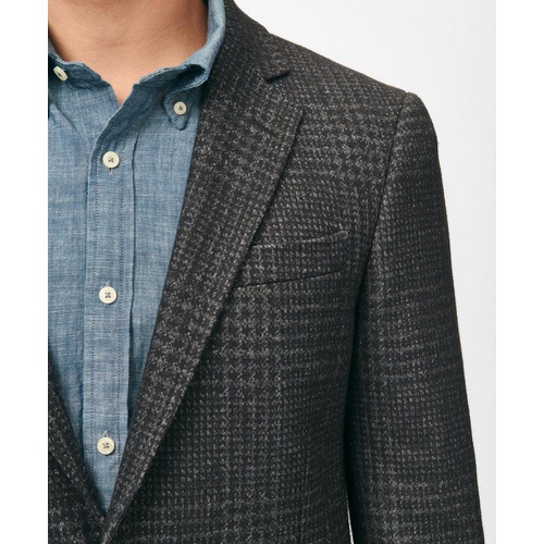 브룩스브라더스 Classic Fit Large Check Knit Sport Coat in Wool-Blend