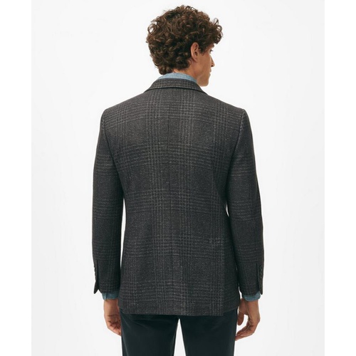 브룩스브라더스 Classic Fit Large Check Knit Sport Coat in Wool-Blend