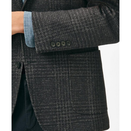 브룩스브라더스 Classic Fit Large Check Knit Sport Coat in Wool-Blend