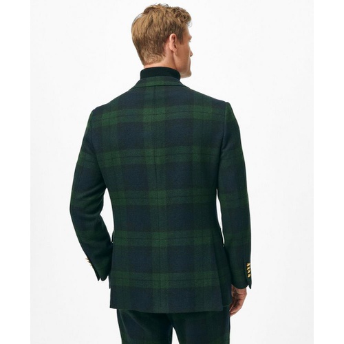 브룩스브라더스 Classic Fit Blazer in Black Watch Tartan Wool Tweed