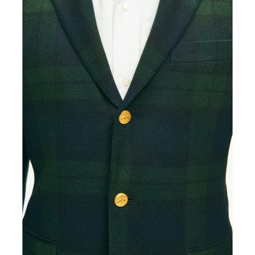 브룩스브라더스 Classic Fit Blazer in Black Watch Tartan Wool Tweed