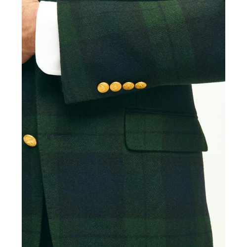 브룩스브라더스 Classic Fit Blazer in Black Watch Tartan Wool Tweed