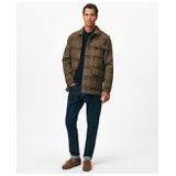 Wool-Blend Plaid Walking Coat