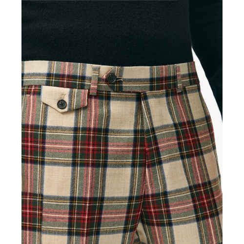 브룩스브라더스 Classic Fit Dress Pants in Tartan Merino Wool